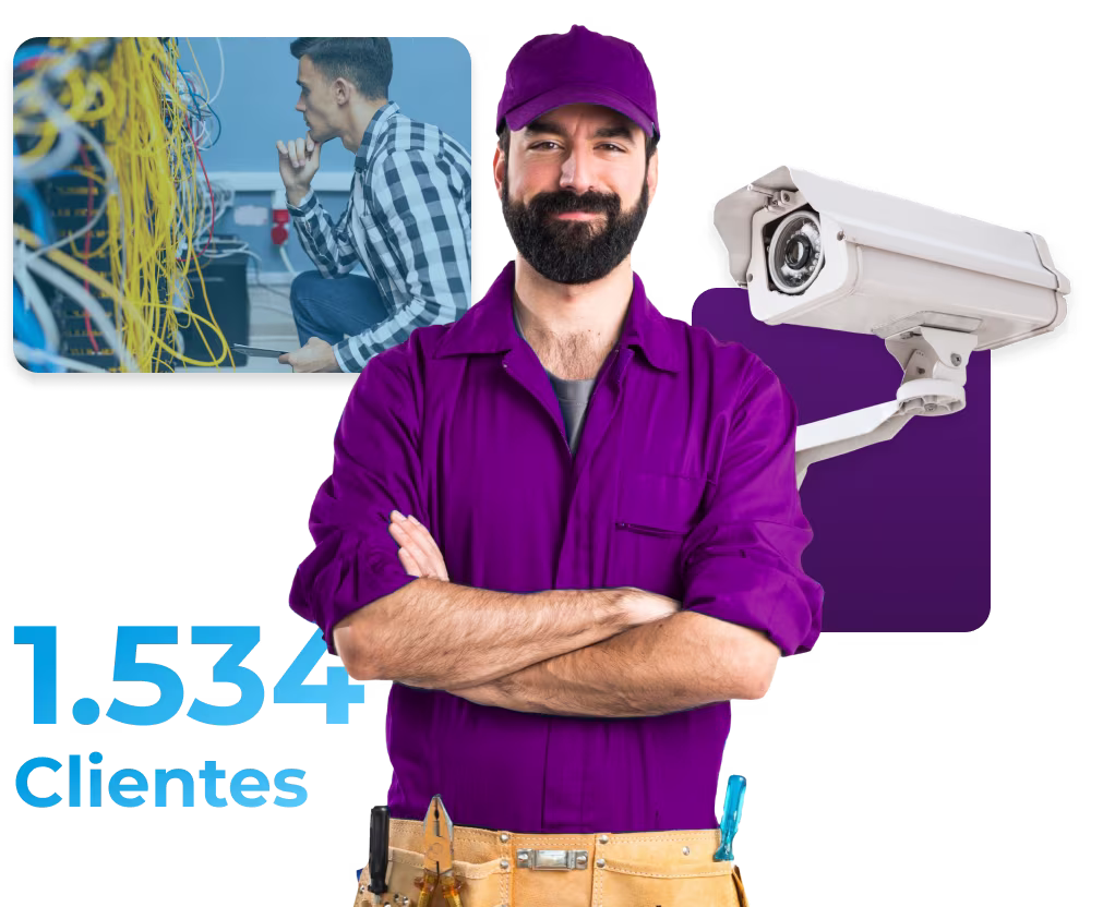 Clientes usando os serviços da RPR Net Telecom